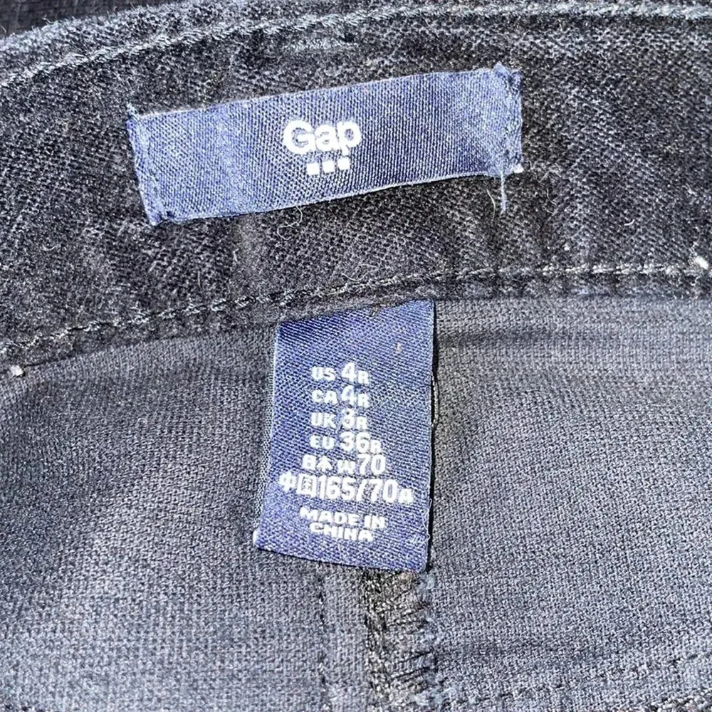 GAP Factory Women’s Black Velvet True Skinny Pants Size 4 - Image 3