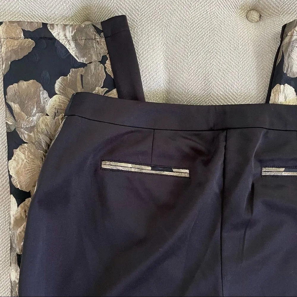 Ashro Larhonda Wardrober 3 Pc Peplum Jacket Skirt Pants Gold Black 12 - Image 15