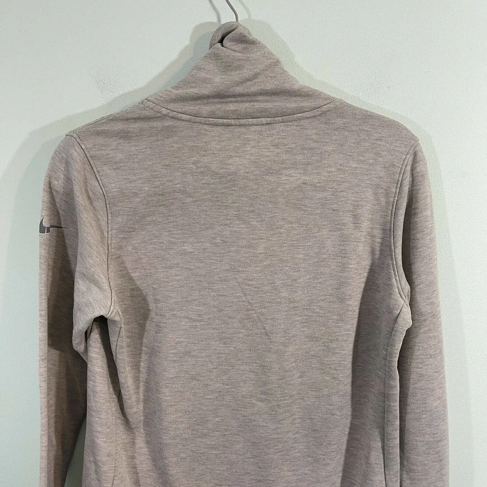 Nike Women's Light Grey Dri-fit Cowl Neck Pullover Sweatshirt Size S - Image 11