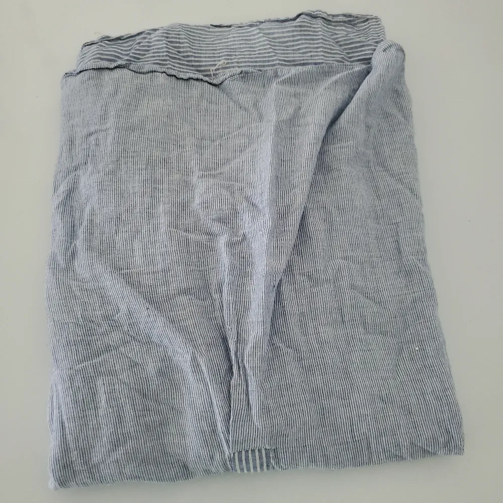 Levi's Shirt Half Button Down Blue Striped Long Sleeve Medium - Image 7