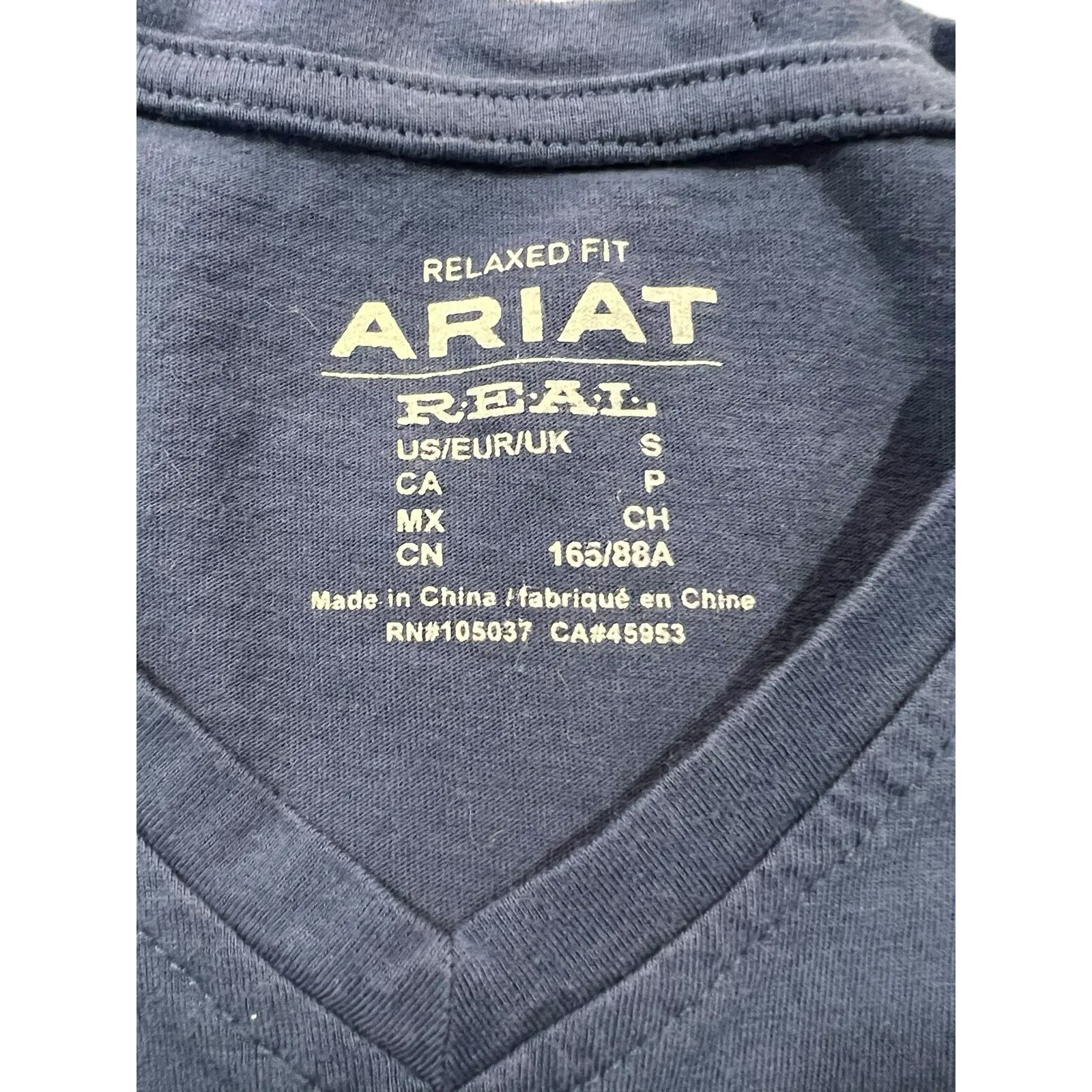 Womens Ariat Graphic Tee Shirt Western Buffalo Blue Long Sleeve Size Small - Image 4