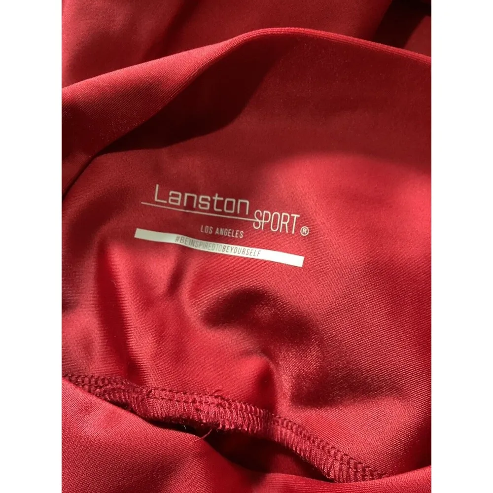 Lanston Sport Row Red High Rise Workout Leggings Size XS - Image 5