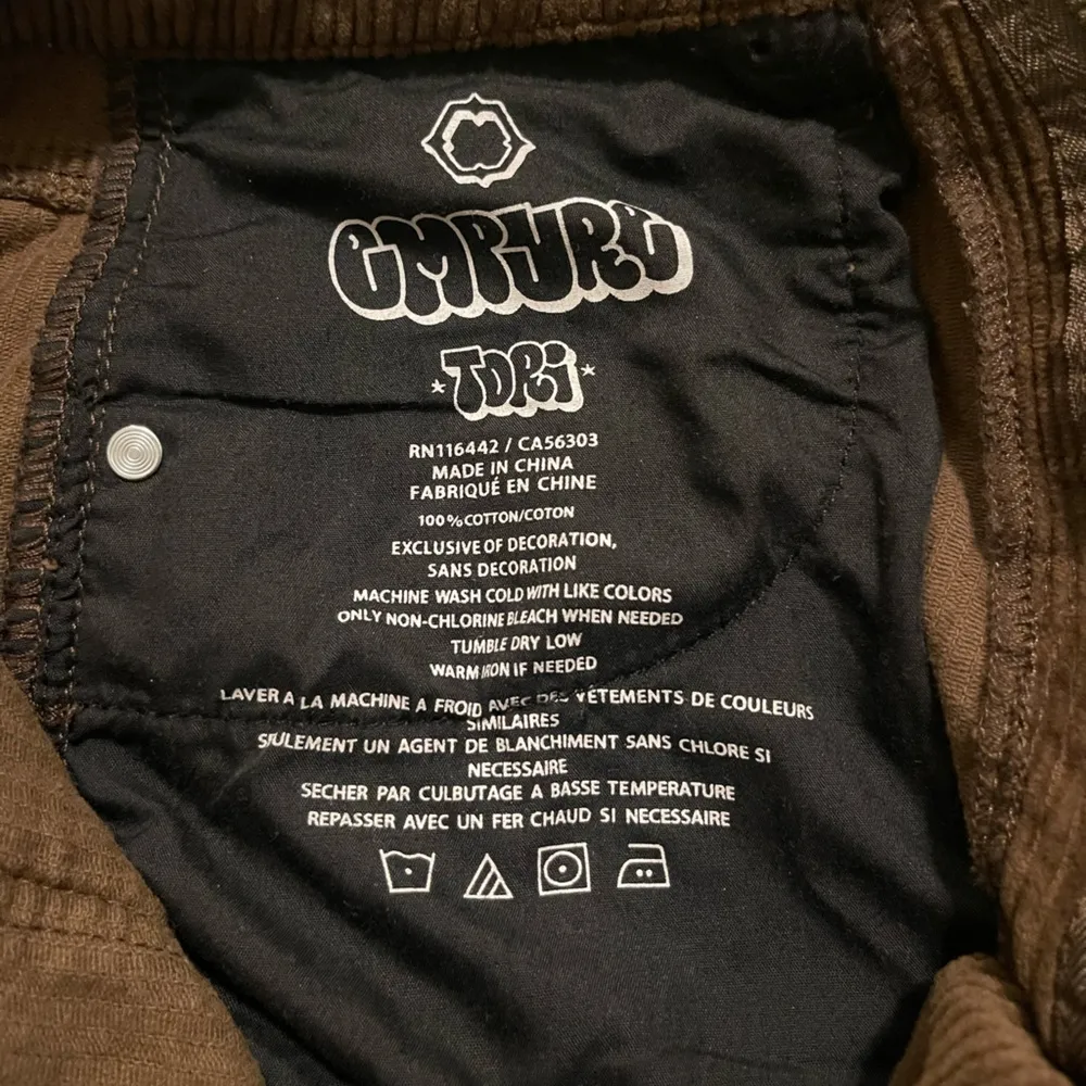 Women’s Empyre Tori Brown Baggy 90s Corduroy Skate Pants Size 2 - Image 8