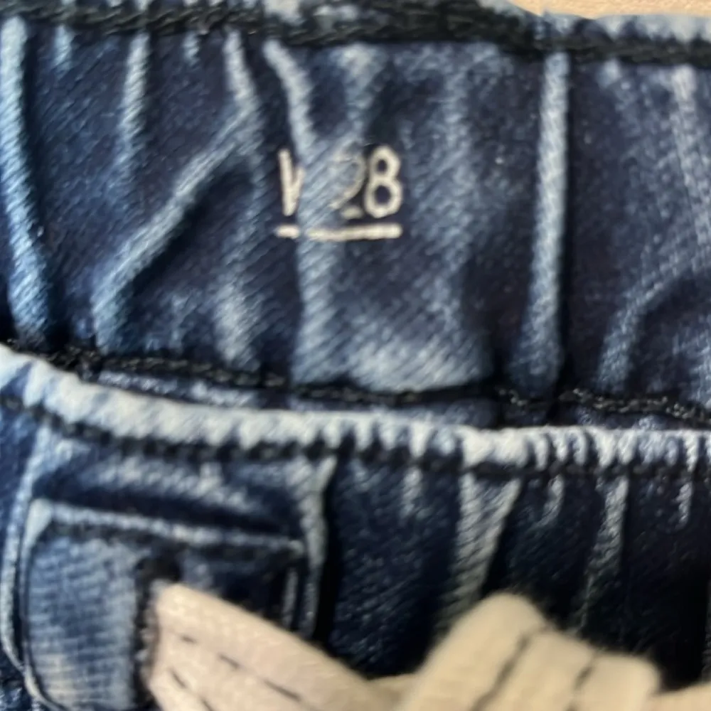 The Comfy Denim 1982 Jean Shorts Drawstring Bermuda Womens 28 - Image 5