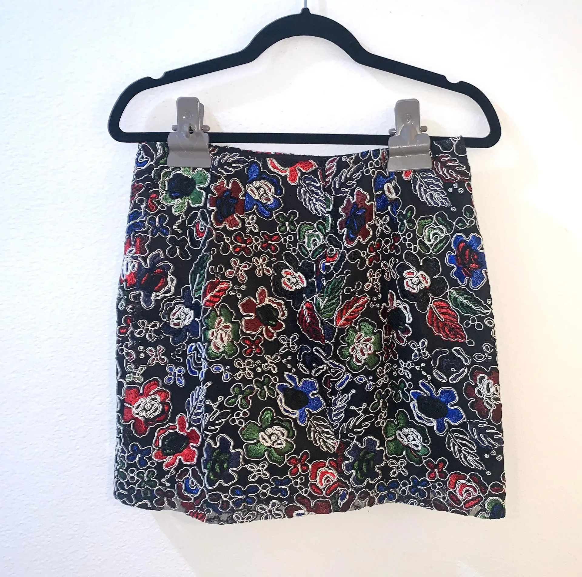 ZARA Embroidered Mini Skirt - Image 3