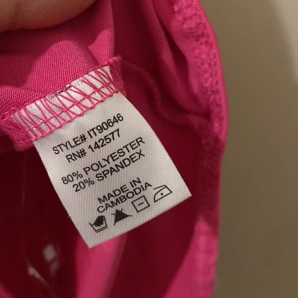 Bodysuit pink barbiecore large‎ stretch ruffled adjustable straps NEW - Image 5