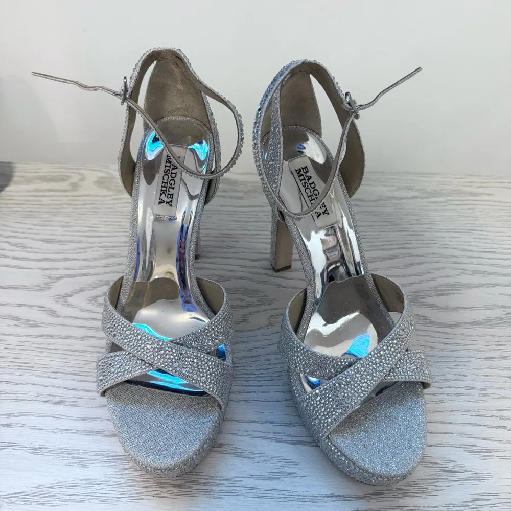 Badgley Mischka Fizzy Ankle Strap Platform Sandal (Women) 9.5 - Image 5