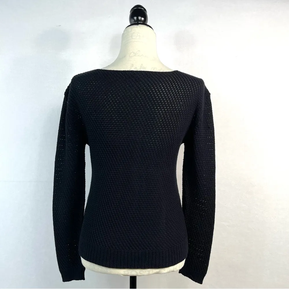 7 For All Mankind Black Knit Crewneck
Long Sleeve Sweater XS - Image 4