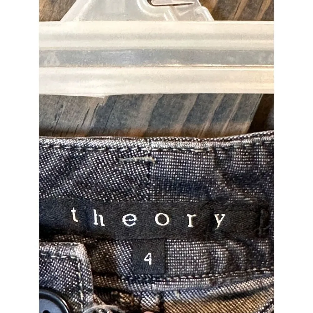 Theory Cargo Low Rise Cropped Jeans - Image 3