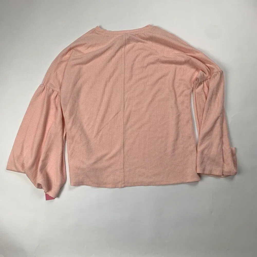 Xhilaration Womens Sleepwear Just Peachy Size Medium Pullover Bell Sleeve - Image 3