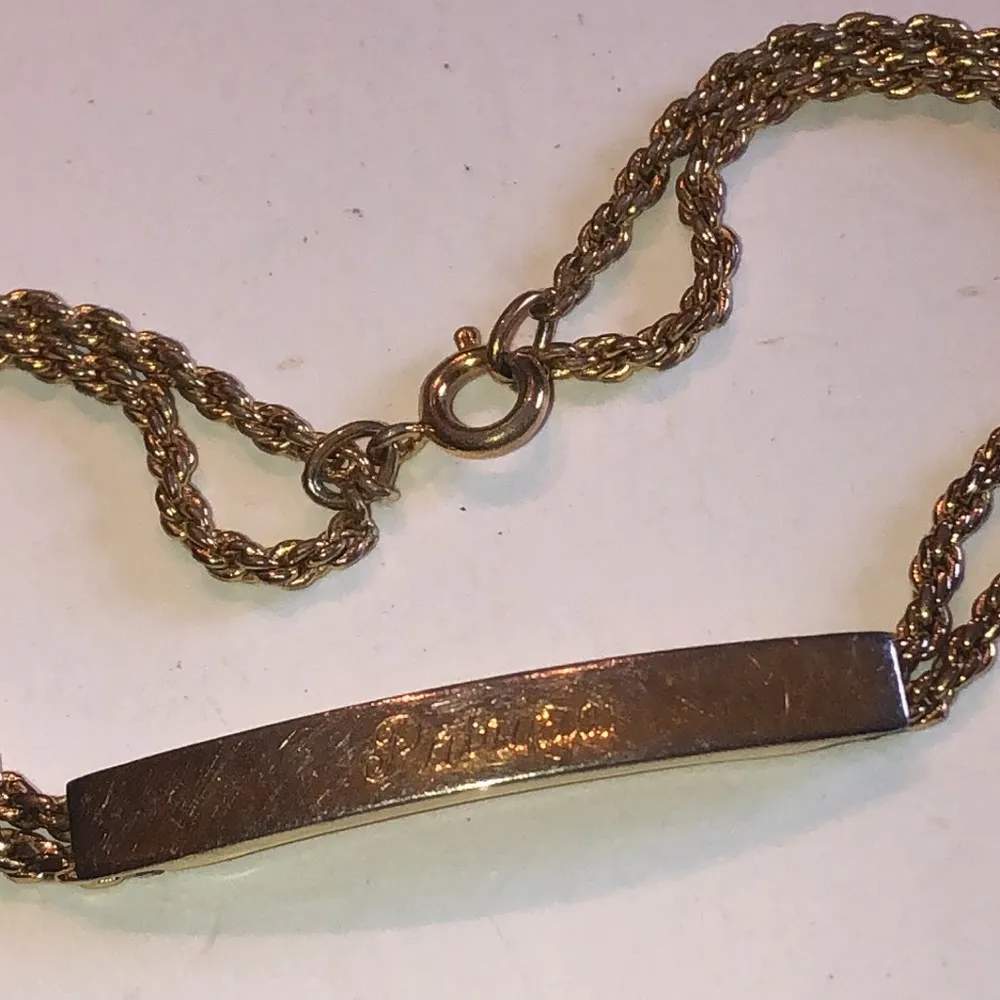 Speidel Patricia Name Engraved With Love ‘94 Rope Chain Bracelet - Image 3