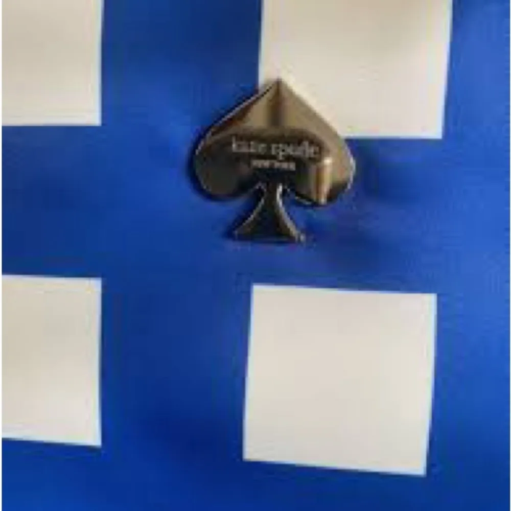 Kate Spade Blue Checkered north south nylon Tote - Image 4