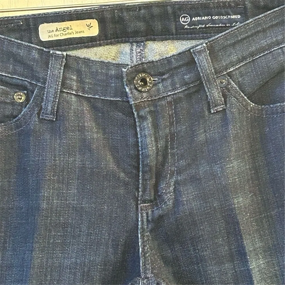 AG Adriano Goldschmied Angel Jeans Women's Size 27 Blue Straight Leg - Image 3