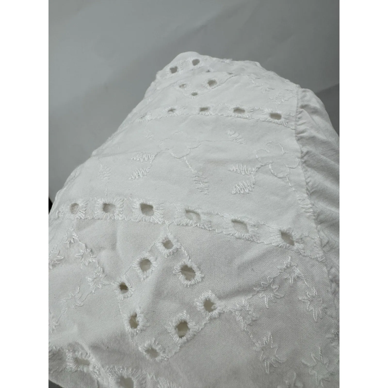 Torrid Cotton Eyelet Maxi Kimono Women 3X White Preppy Peasant Whimsical - Image 8