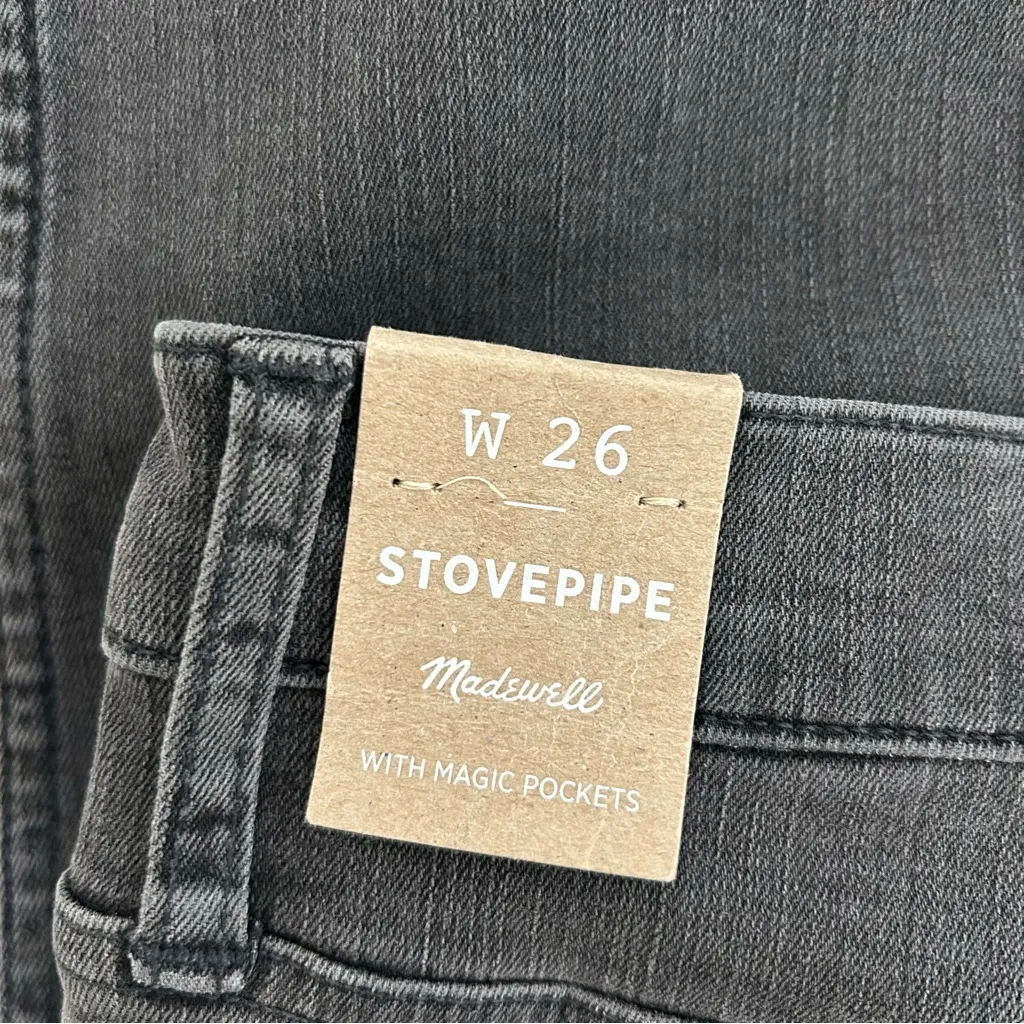 NWT Madewell Stovepipe Jeans in Banberry Wash: Raw-Hem Edition 26 - Image 14