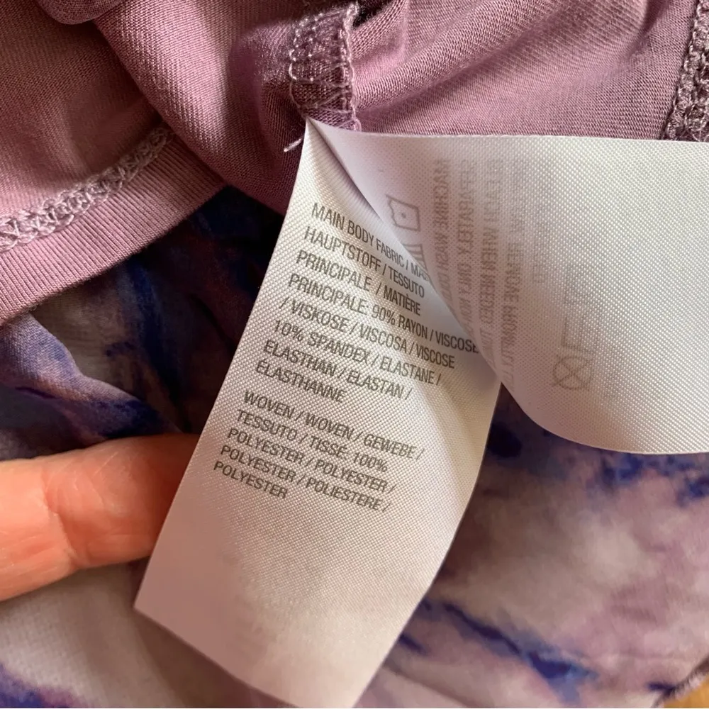 LOGO by Lori Goldstein Cardigan Size S small Purple Top Shirt Hook Eye Front - Image 12