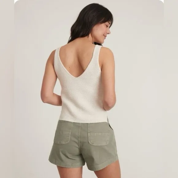 Marine Layer Finley Sweater Tank White Size Medium - Image 5