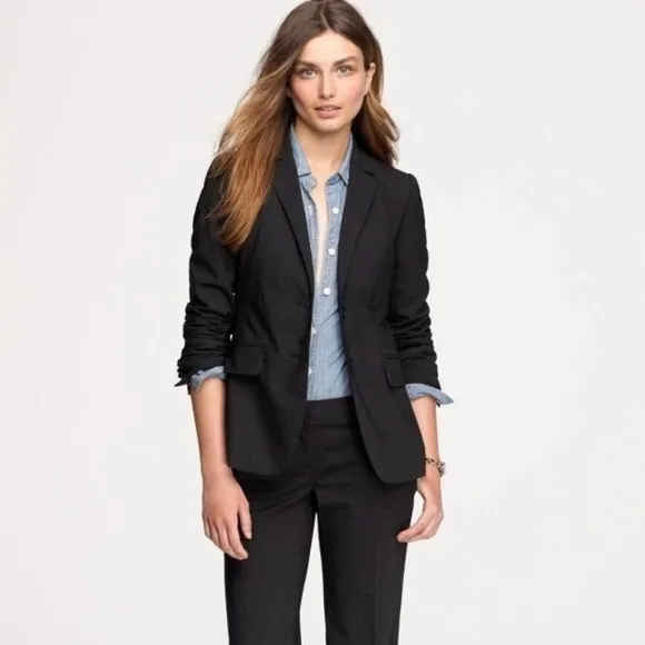 J.Crew  1035 Black Blazer Super 120S - Image 3