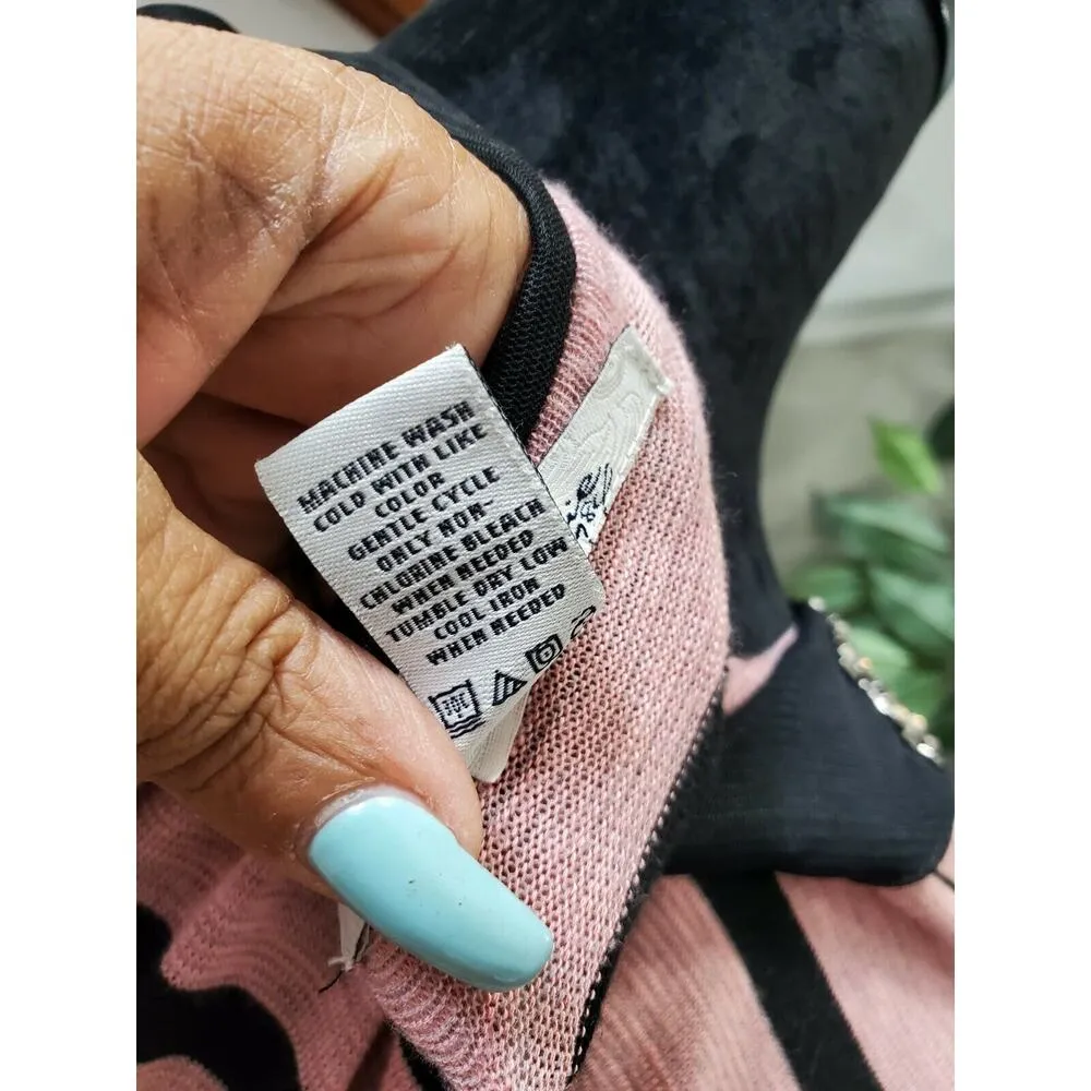 American Rag Cie Women's Rayon Short Sleeve Round Neck Casual Top Shirt Size 1X Pink - Image 10