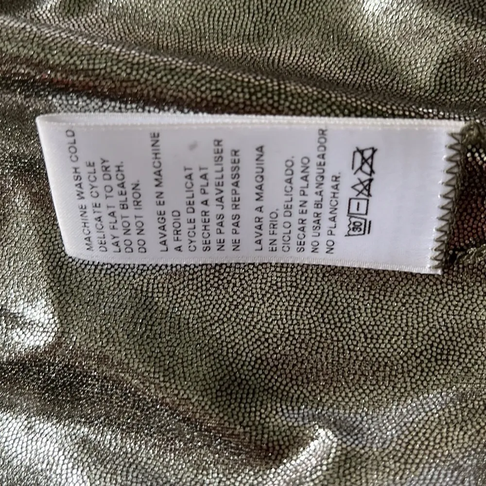 New Good American Foil better reversible bikini bottom in stormy foil size Small - Image 11