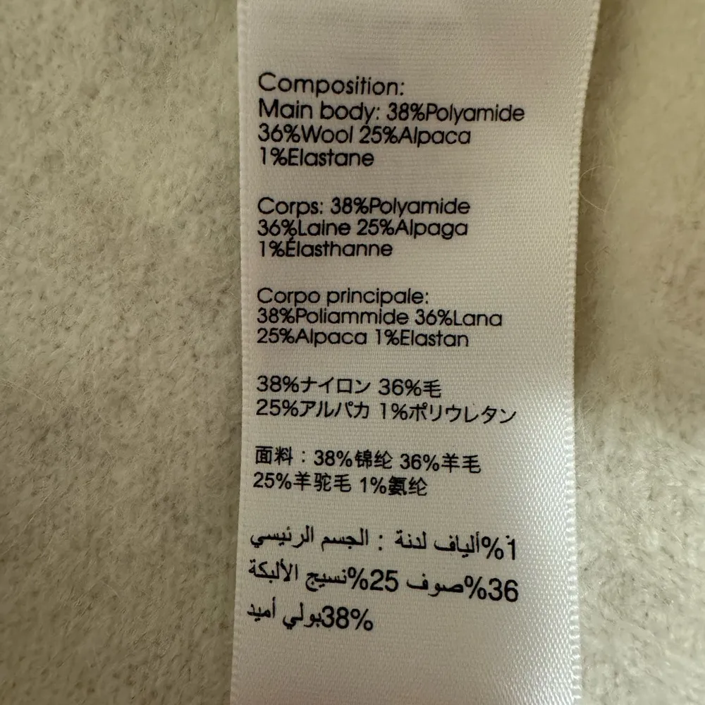 3.1 Phillip Lim | Long-Sleeve Ruffle Turtleneck Sweater| Antique White | Size S - Image 9