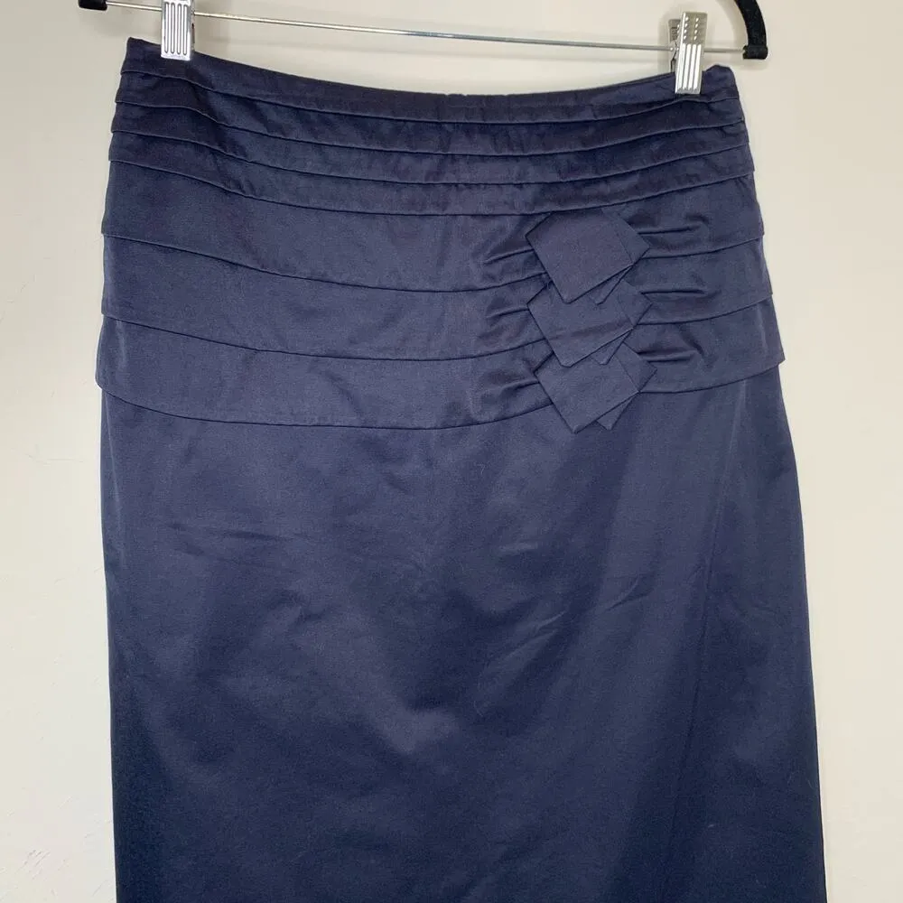 Armagan Blue Cotton Tencel Sz 42 ( medium) Midi Skirt - Image 6