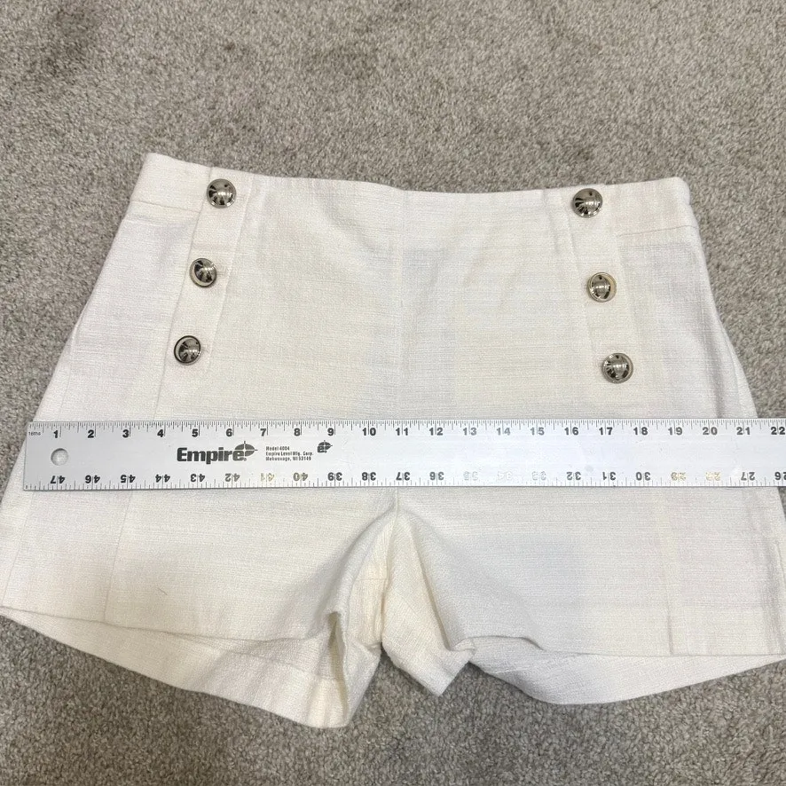 Ann Taylor 12 nautical sailor high waist textured shorts SH 3111 - Image 5