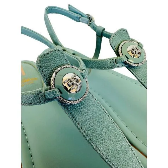 Woman's Sandals Sam Edelman Gigi Signet Tide Blue‎ Size 7.5M NWB Light Weight - Image 7