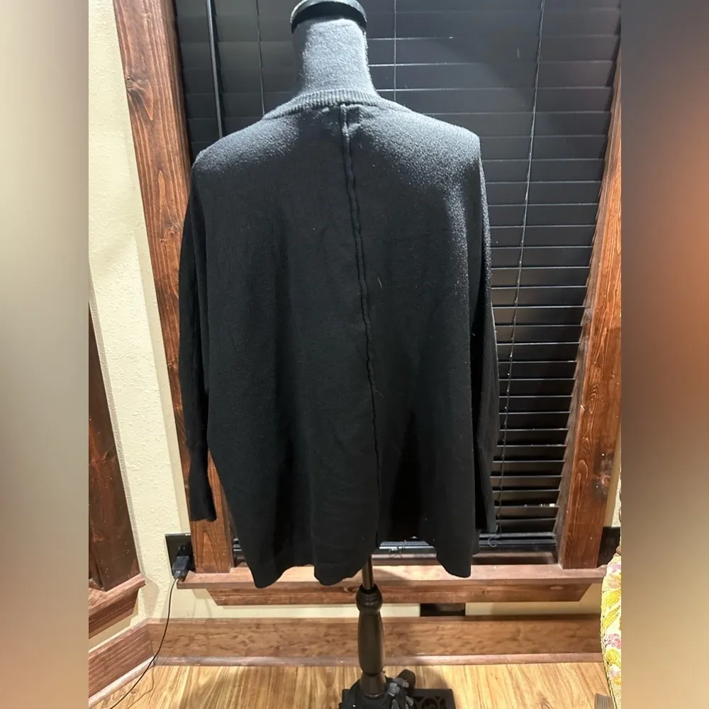 Mud Pie Black Boxy Sweater One Size Fits All - Image 6