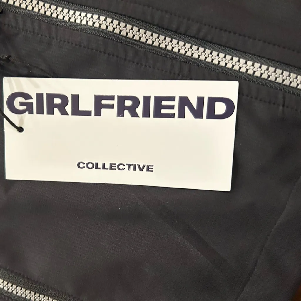 Girlfriend Collective Black Vista Moto Jacket Size Small NEW With Tags - Image 15