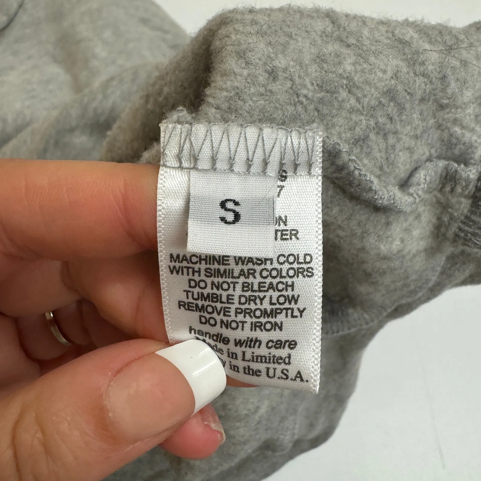 Michael Lauren Hoodie Womens Small Grey Knit Sweater Striped Pullover - Image 5