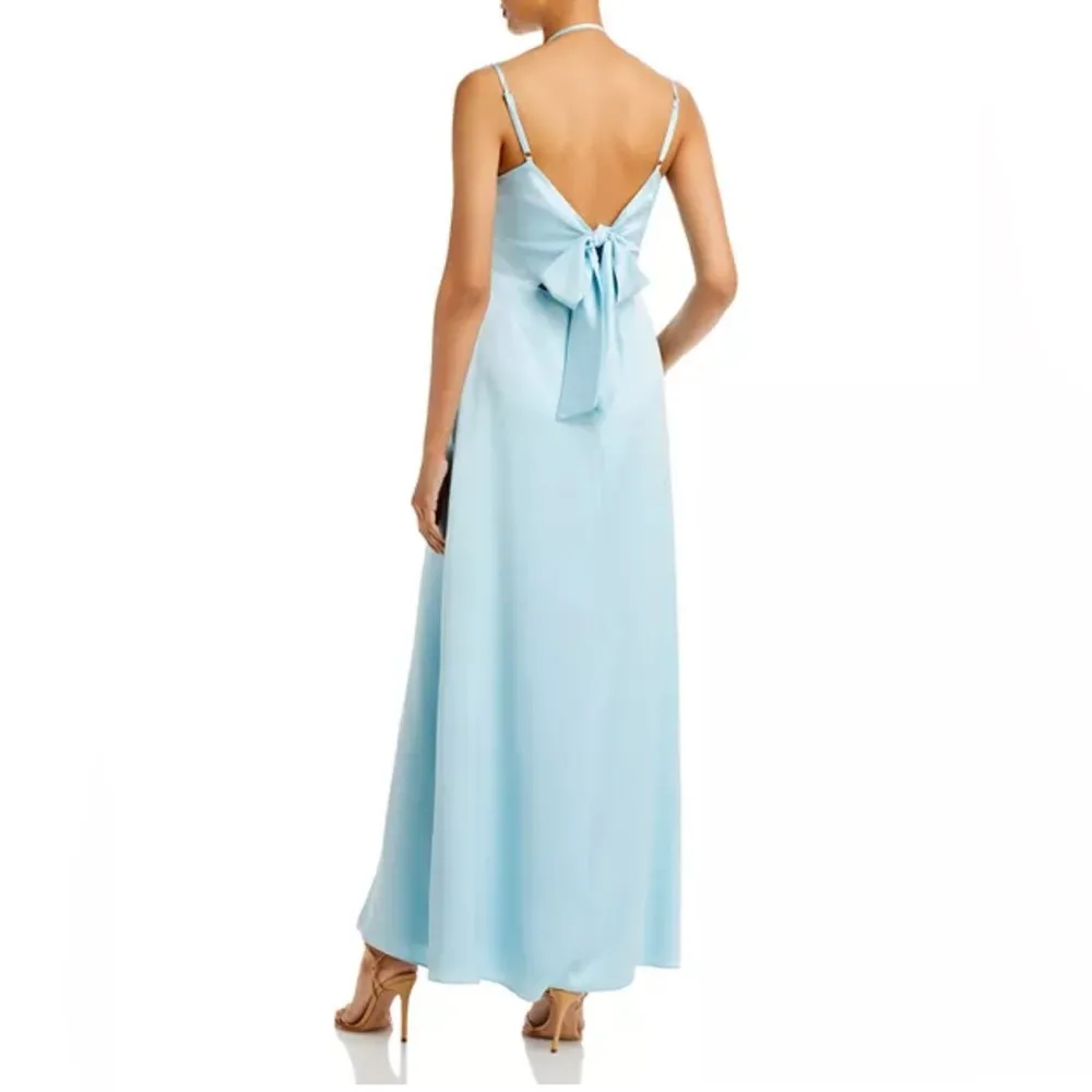 Bloomingdale’s Aqua Formal Fit & Flare Gown in Cool Blue, Size 14 New w/Tag $268 - Image 4