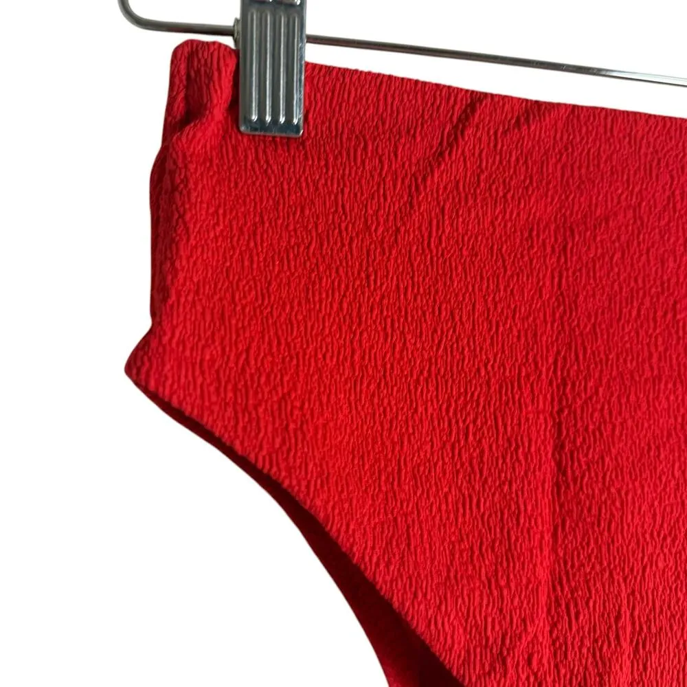 Vix Paula Hermanny Ruby Red Naya Nissi High Waist Bikini Bottom S - Image 7