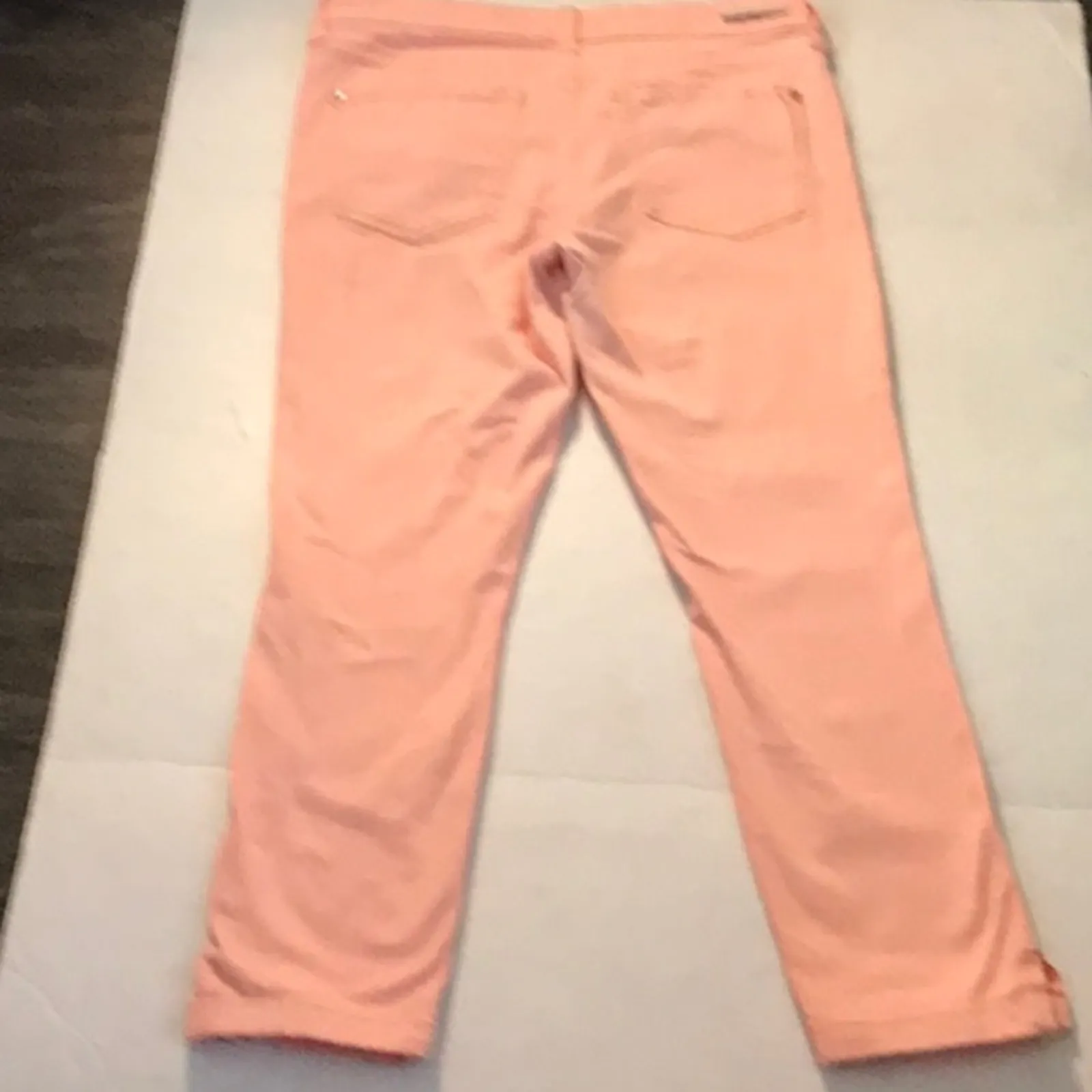 Pilcro & the Letterpress Stet Peach Cropped Ankle 27 Dopamine Boho Classic - Image 2