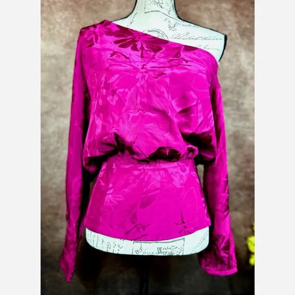 Silvia Tcherassi Sirmione Blouse Mulberry Floral XS Pink - Image 2