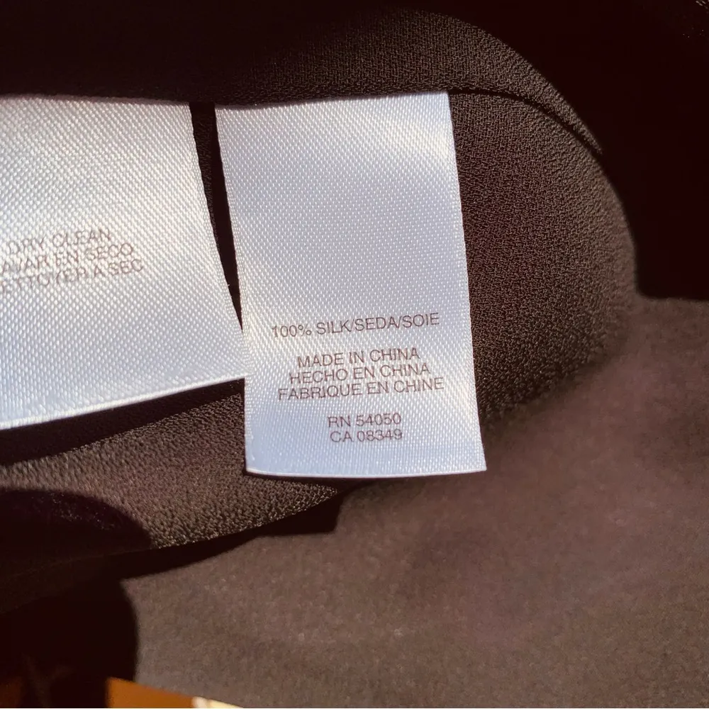 ANNE KLEIN  SILK BLOUSE Sz:M - Image 2
