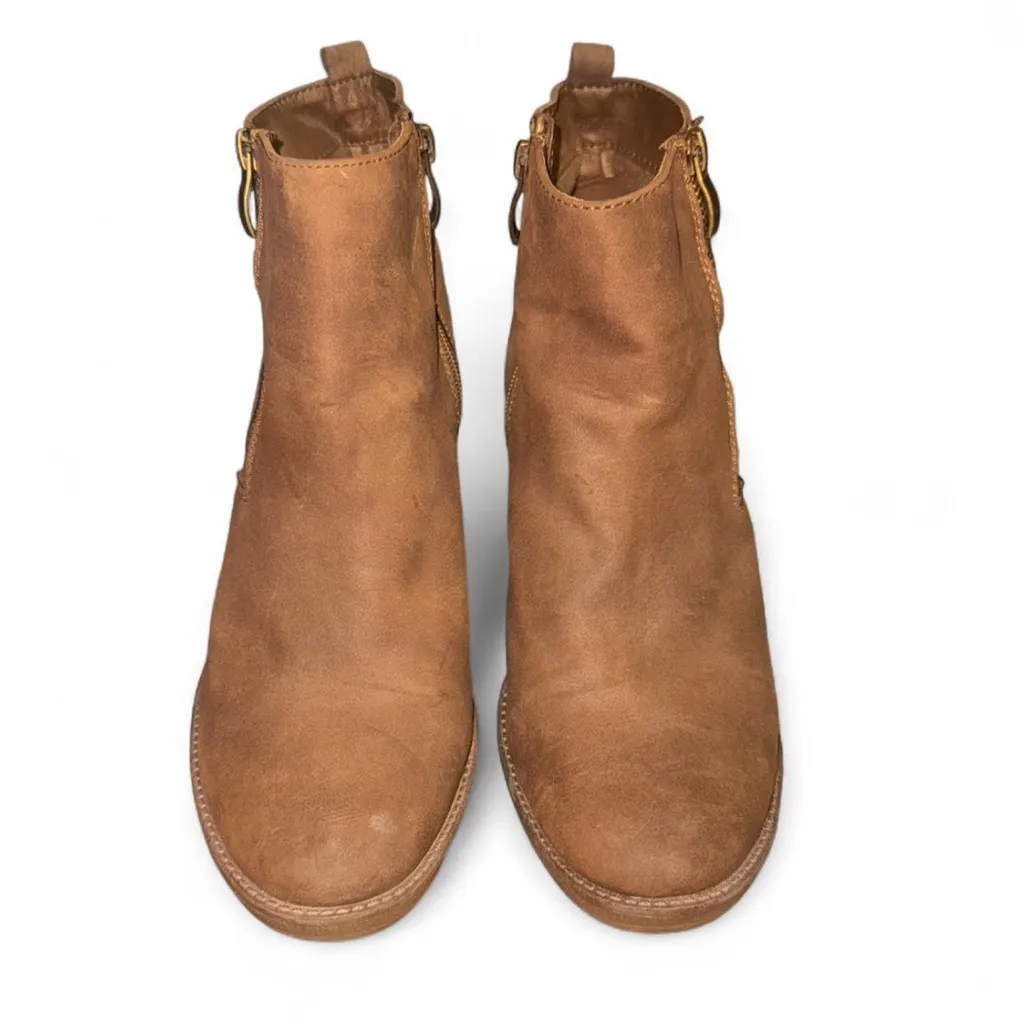 Limelight Camel Ankle Boots Chunky Heel Size 9.5 - Image 2