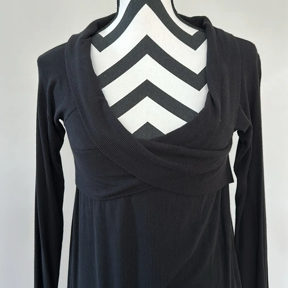 Cherish Black Long Sleeve Top Sz LG - Image 2