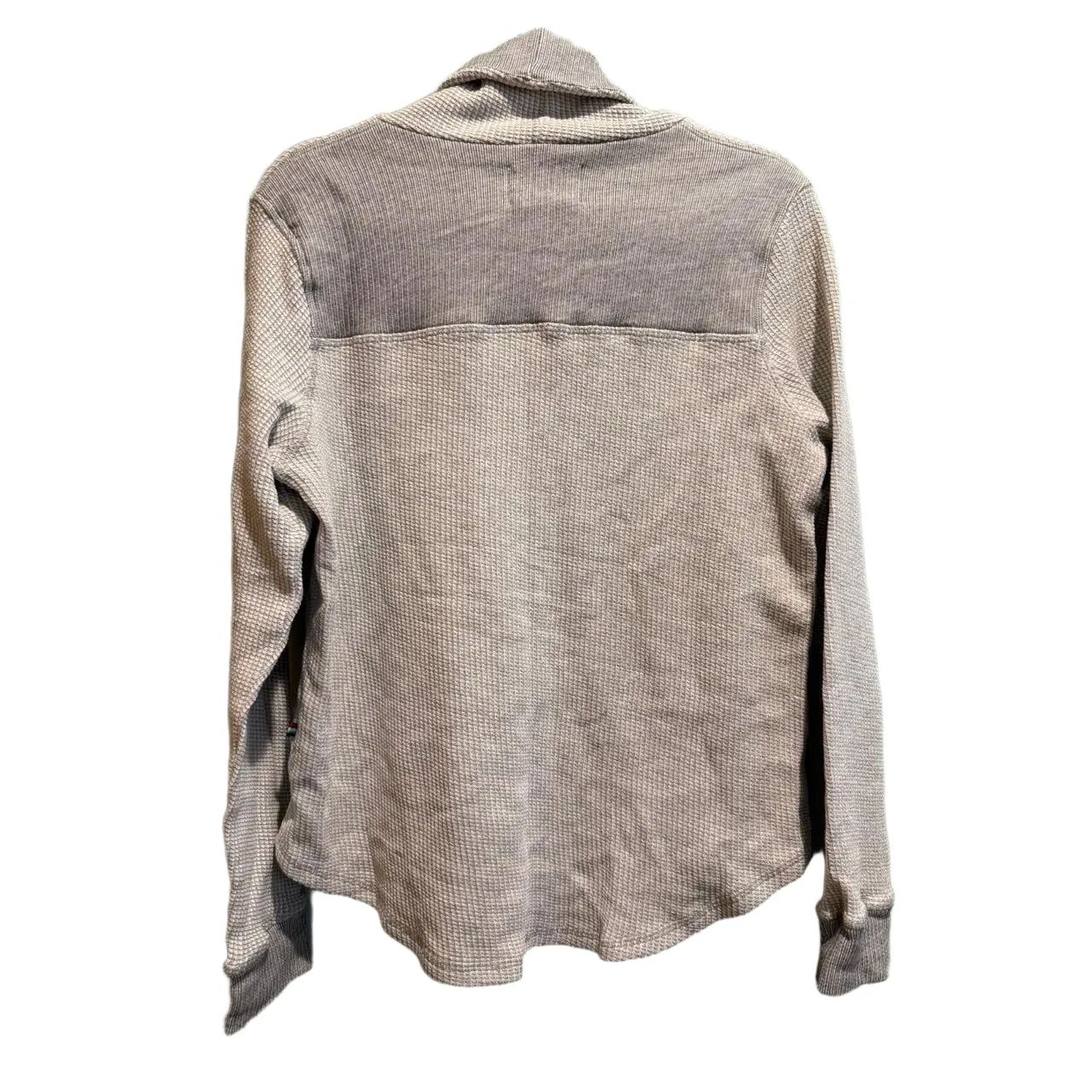 NWOT Sol Angeles Turtle Neck Waffle Knit Long Sleeve Shirt‎ Gray Size M - Image 2