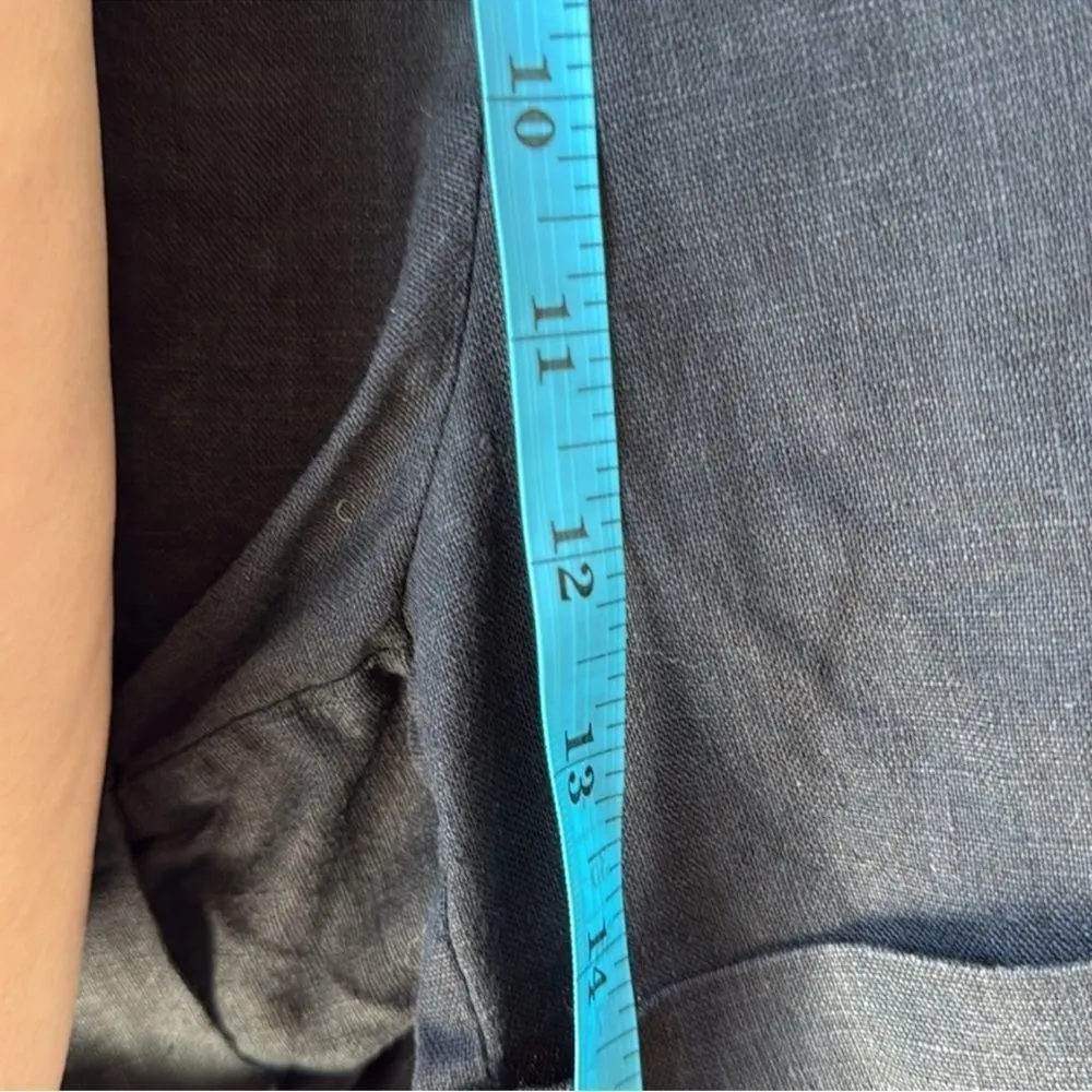 Sleeper Cuffed Linen Black Shorts - Image 7