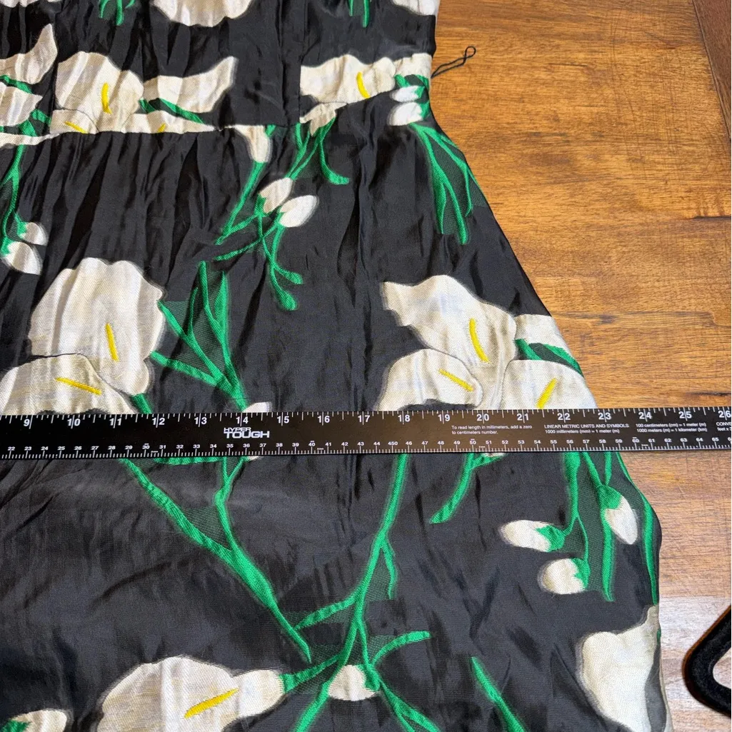 Badgely Mischka  Gracen Lily Print Maxi Dress NO BELT - Image 8