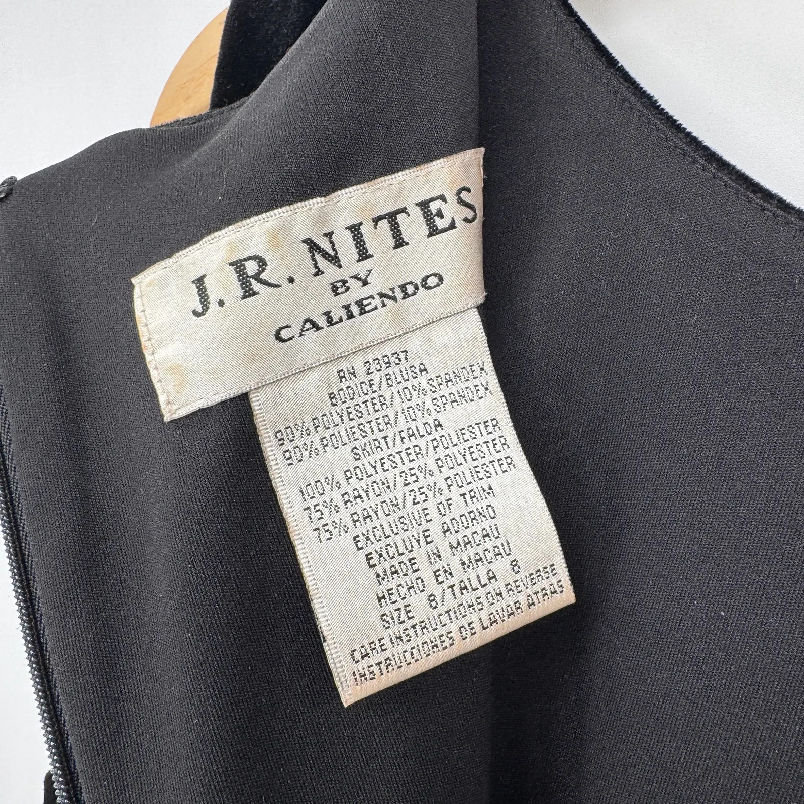 Vintage Y2K J.R. Nites by‎ Caliendo Whimsigoth Fairy Formal Dress Womens 8 Tall Black Size undefined - Image 10