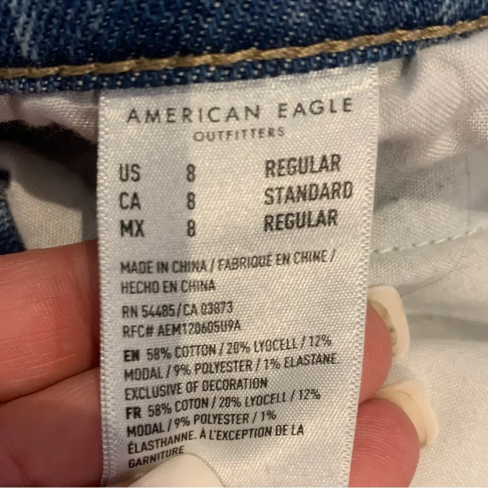 AMERICAN EAGLE Highest Rise 90s Boyfriend Jeans size 8 regular - Image 9