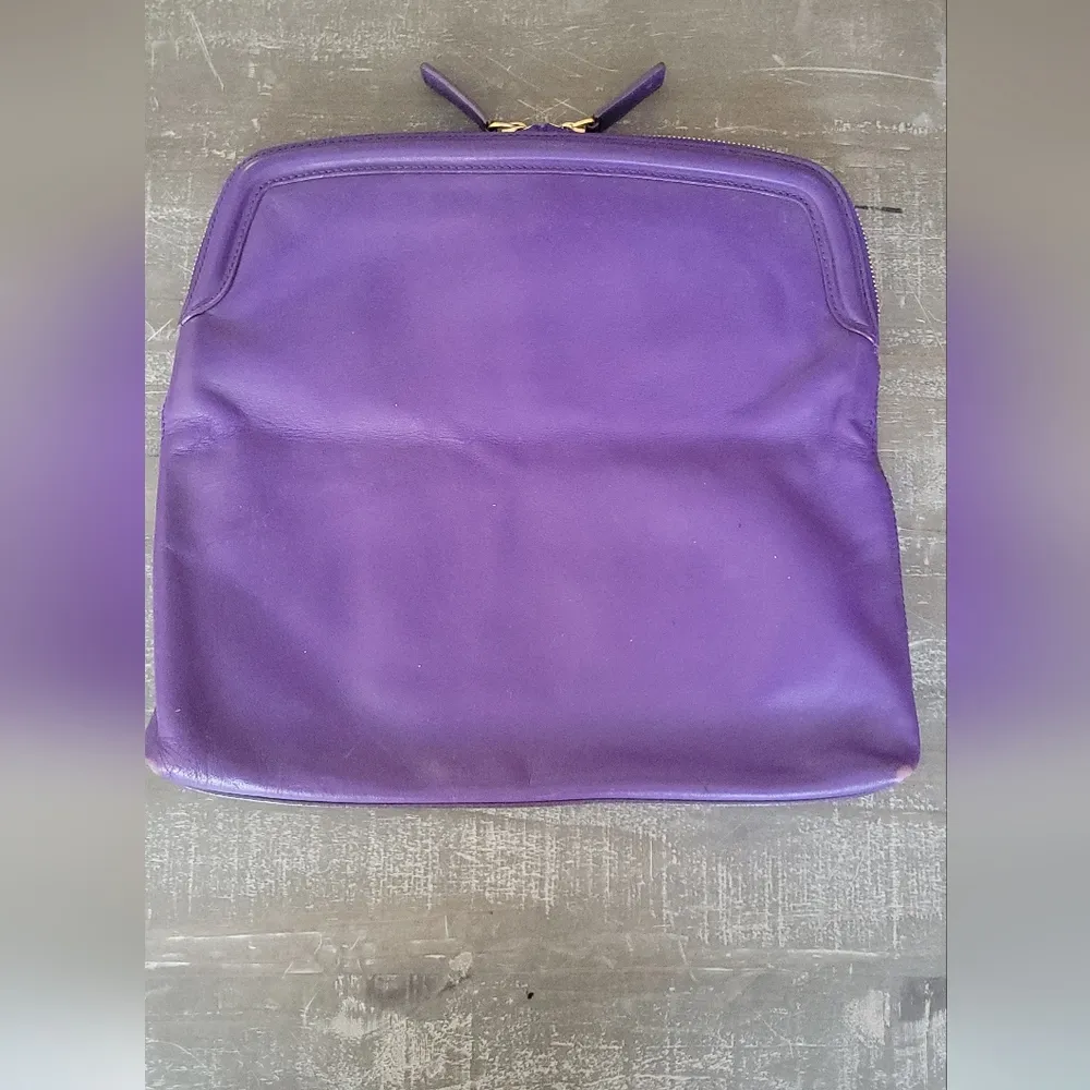 Alexander McQueen Purple Skull Clutch ( Flawed) - Image 16