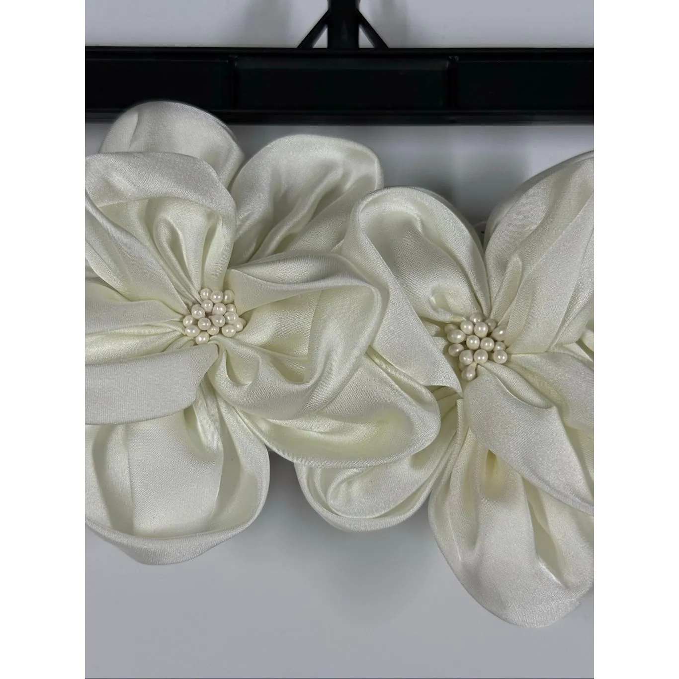 Satin floral wide elastic stretch Belt - Image 5