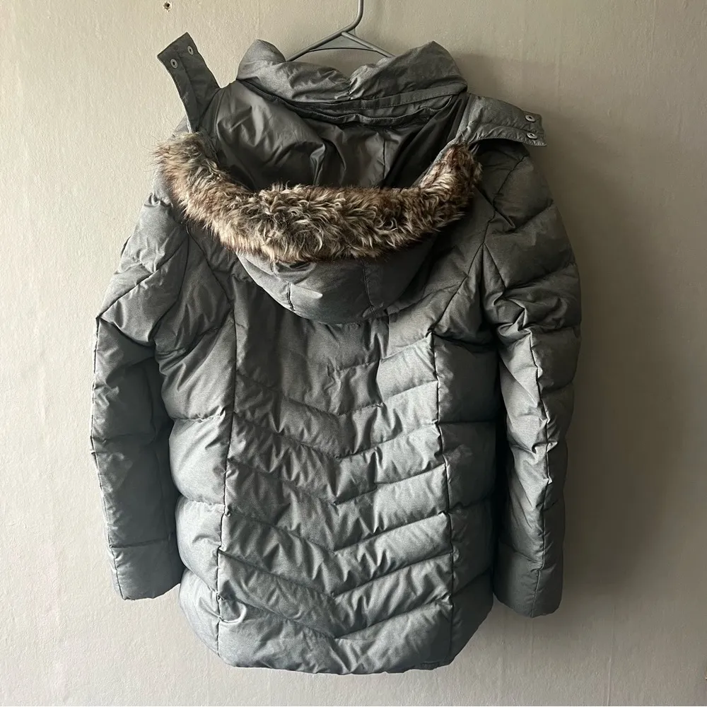 Eddie Bauer Grey Down Puffer Jacket Size XL - Image 10
