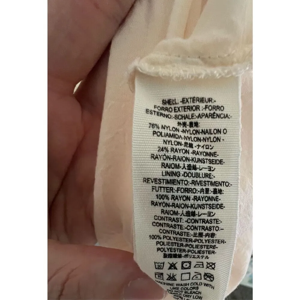 Free People Cream Half Sleeve Lace Mini Dress With Open Back - Image 6