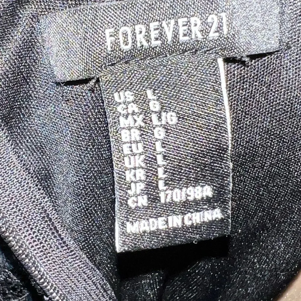 Forever 21 adorable black lace dress with black lace up front! Ntn - Image 9