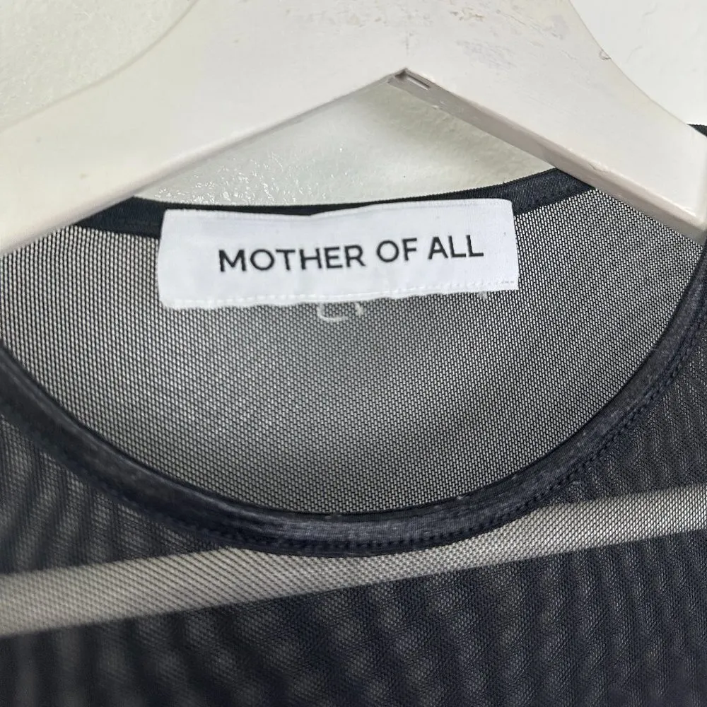 MOTHER OF ALL Ellie Mesh Top in Black Size Small (Fits US 4 - Image 9