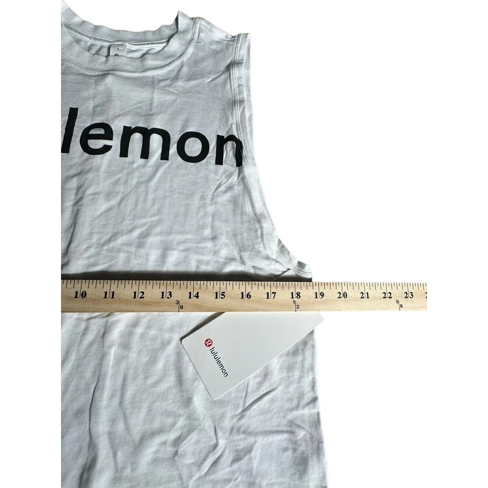 NWT Rare Lululemon All‎ Yours Tank Oversized Sz 4 Graphic Print White Black #V10 - Image 10